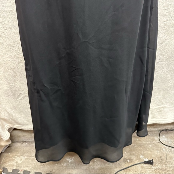 Betsy and Adam black whimsigoth prom dress chiffon fairy grunge women’s 8 - Picture 5 of 8